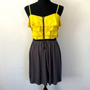 Elle front zip spaghetti strap dress